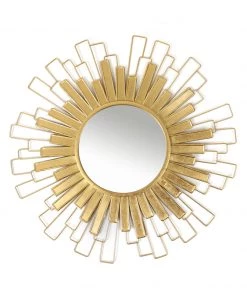Inspire Me! Home Decor Gold Foil Sunburst Mirror
