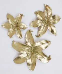 Inspire Me! Home Decor Gold Flower Wall Art 8 Inspire Me! Home Decor Gold Flower Wall Art