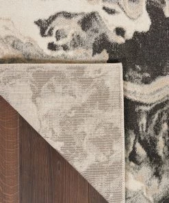 Nourison PILLOWS, RUGS, & THROWS Elegance Area Rug - Charcoal/Grey/Beige (10 Sizes)
