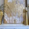 Inspire Me! Home Decor Gold And Ivory Detailed Wall Art