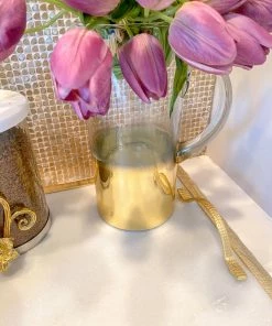 Inspire Me! Home Decor Glass And Gold Ombre Pitcher