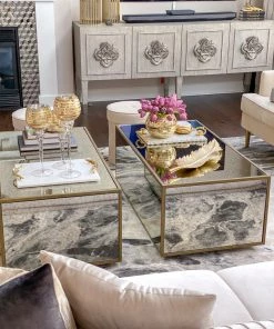 Inspire Me! Home Decor Gold Detailed Goblet Set Of 3