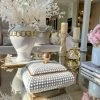 Inspire Me! Home Decor Cream Studded Box W/ Gold Detailing