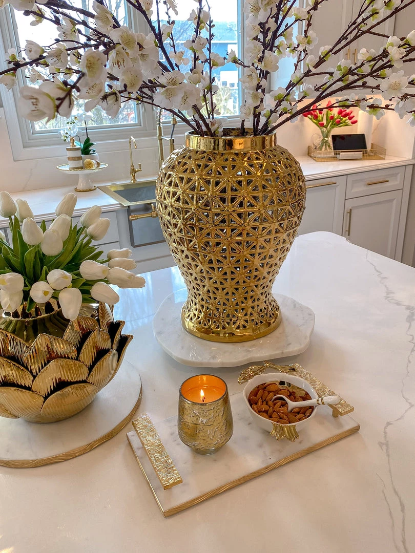 Inspire Me! Home Decor KITCHEN Organic Shape Marble Lazy Susan 6 Inspire Me! Home Decor KITCHEN Organic Shape Marble Lazy Susan