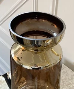 Inspire Me! Home Decor Brown And Gold Vase