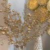 Inspire Me! Home Decor Gold And Silver Glitter Berry Stem