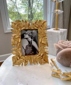 Inspire Me! Home Decor Gold Leaf Frame