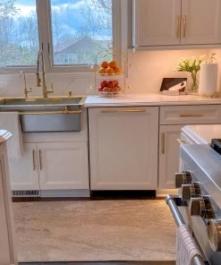 Inspire Me! Home Decor Two-Tiered Gold Leaf Serving Display