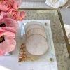 Inspire Me! Home Decor Glass Tray W/ Gold Corner Detail 2 Inspire Me! Home Decor Glass Tray W/ Gold Corner Detail