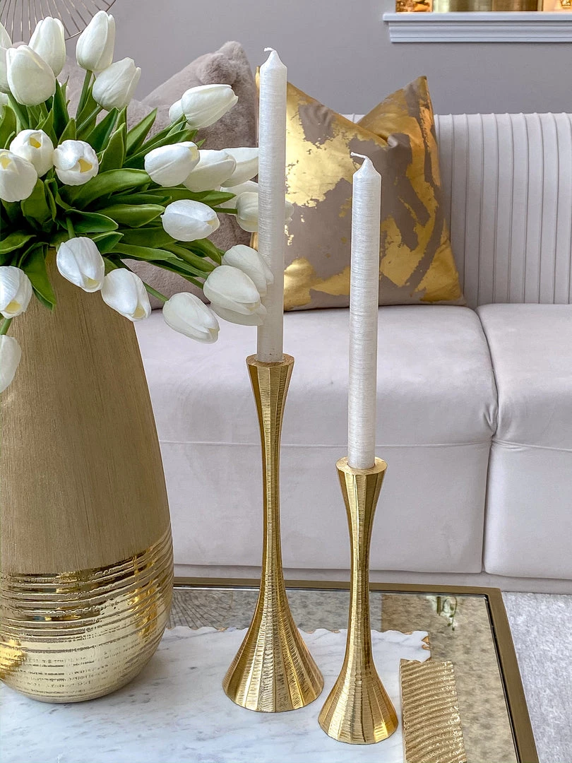 Inspire Me! Home Decor Geometric Candlesticks (2 Sizes And 2 Colors) 3 Inspire Me! Home Decor Geometric Candlesticks (2 Sizes And 2 Colors)