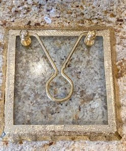 Inspire Me! Home Decor Glass And Gold Napkin Holder