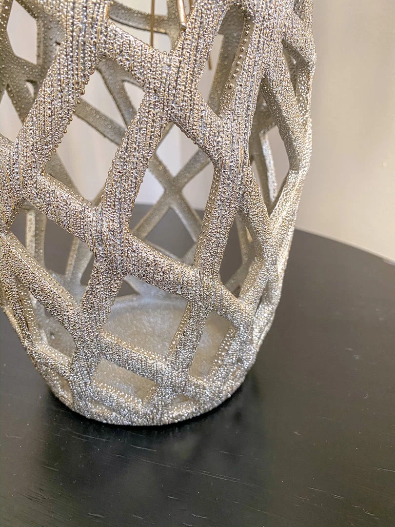 Inspire Me! Home Decor Champagne Ceramic Cut-Out Vase 9 Inspire Me! Home Decor Champagne Ceramic Cut-Out Vase
