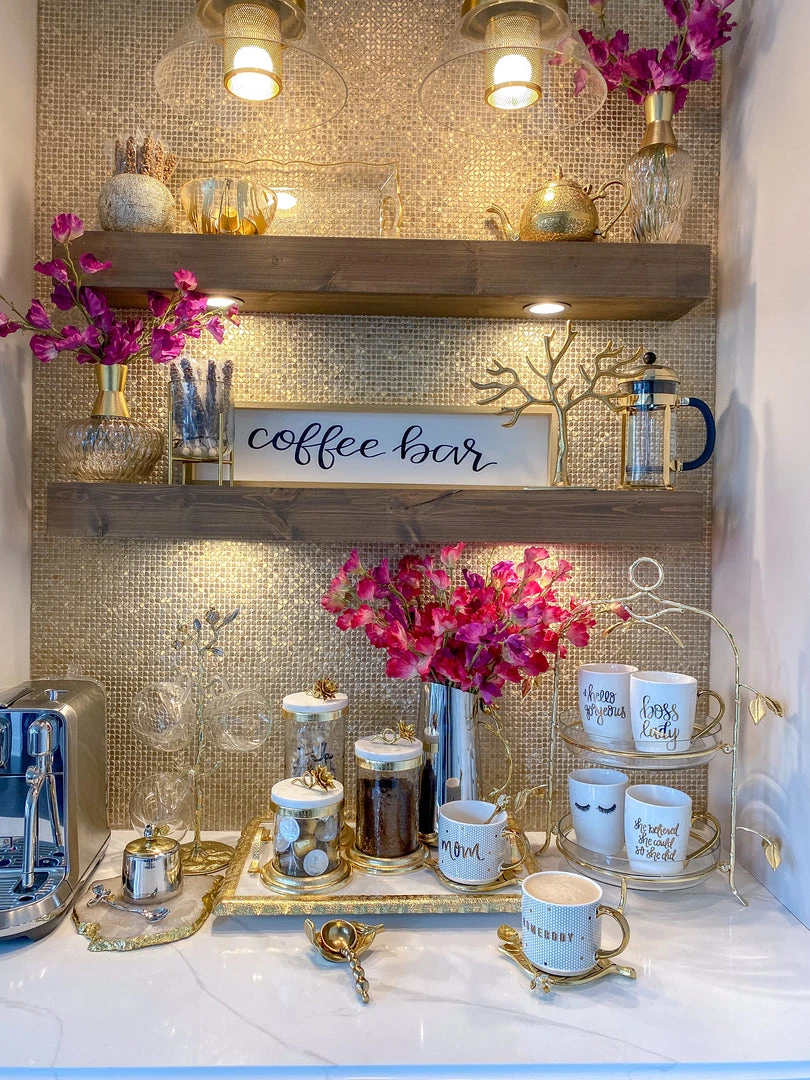 Inspire Me! Home Decor Gold Or Silver Canisters With Floral Lotus Lid (2 Colors) 6 Inspire Me! Home Decor Gold Or Silver Canisters With Floral Lotus Lid (2 Colors)