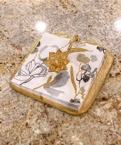 Inspire Me! Home Decor Gold Lotus Napkin Holder