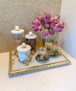 Inspire Me! Home Decor Glass And Gold Ombre Pitcher