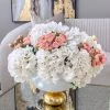 Inspire Me! Home Decor Floral Stems Real Touch White Hydrangea Stem