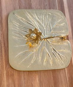 Inspire Me! Home Decor Gold Lotus Napkin Holder