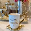 Inspire Me! Home Decor "Hello Gorgeous" Mug W/ Gold Handle