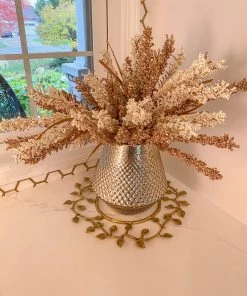 Inspire Me! Home Decor Gold Metal Decorative Wreath 12 Inspire Me! Home Decor Gold Metal Decorative Wreath