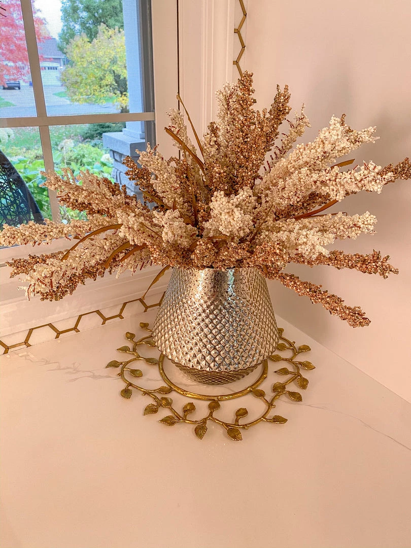 Inspire Me! Home Decor Gold Metal Decorative Wreath 7 Inspire Me! Home Decor Gold Metal Decorative Wreath