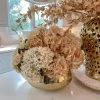 Inspire Me! Home Decor Beige Velvet And Silk Hydrangea Stem 1 Inspire Me! Home Decor Beige Velvet And Silk Hydrangea Stem