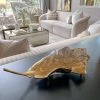 Inspire Me! Home Decor Gold Ombre Folding Leaf Tray