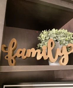 Inspire Me! Home Decor Wooden Script Signs (3 Words) WALL ART & MIRRORS