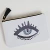 Inspire Me! Home Decor Faux Leather Evil Eye Cosmetic Bag 2 Inspire Me! Home Decor Faux Leather Evil Eye Cosmetic Bag