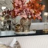 Inspire Me! Home Decor Floral Stems Beige Pink Flat Eucalyptus Stem