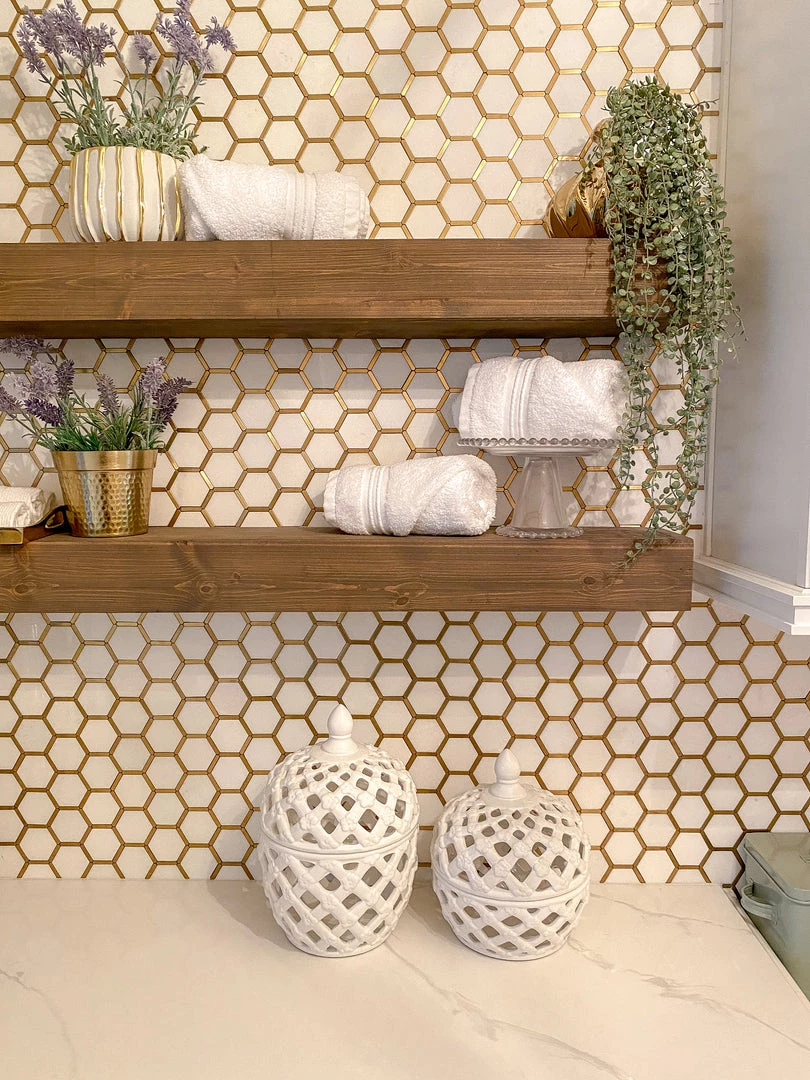 Inspire Me! Home Decor White Latticework Lidded Jar (2 Sizes) KITCHEN 3 Inspire Me! Home Decor White Latticework Lidded Jar (2 Sizes) KITCHEN