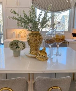 Inspire Me! Home Decor Glass Stem Jar (2 Sizes) Jars