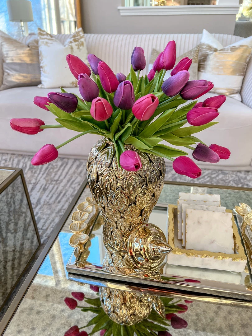 Inspire Me! Home Decor Square Marble Tray With Gold Edge (2 Sizes) 6 Inspire Me! Home Decor Square Marble Tray With Gold Edge (2 Sizes)