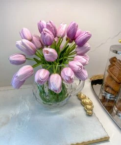 Inspire Me! Home Decor Real Touch Purple Tulip Bundle (3 Shades) 20 Inspire Me! Home Decor Real Touch Purple Tulip Bundle (3 Shades)