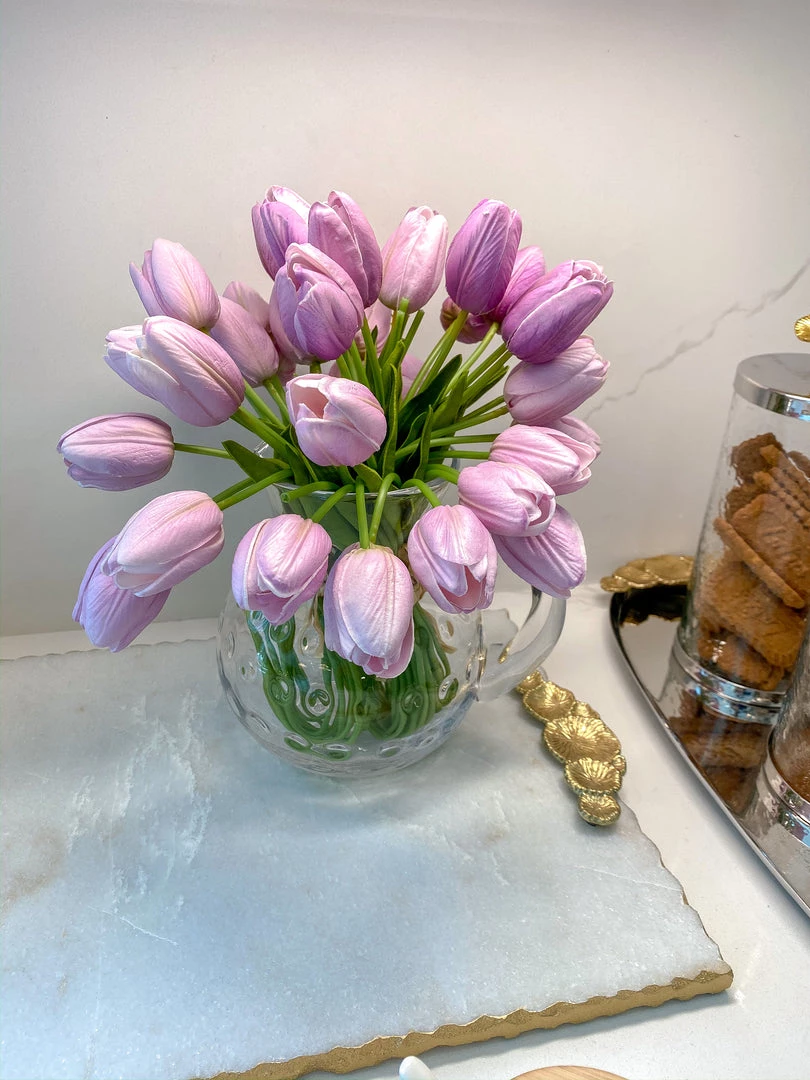 Inspire Me! Home Decor Real Touch Purple Tulip Bundle (3 Shades) 11 Inspire Me! Home Decor Real Touch Purple Tulip Bundle (3 Shades)