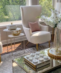 Inspire Me! Home Decor Cream Studded Box W/ Gold Detailing 14 Inspire Me! Home Decor Cream Studded Box W/ Gold Detailing