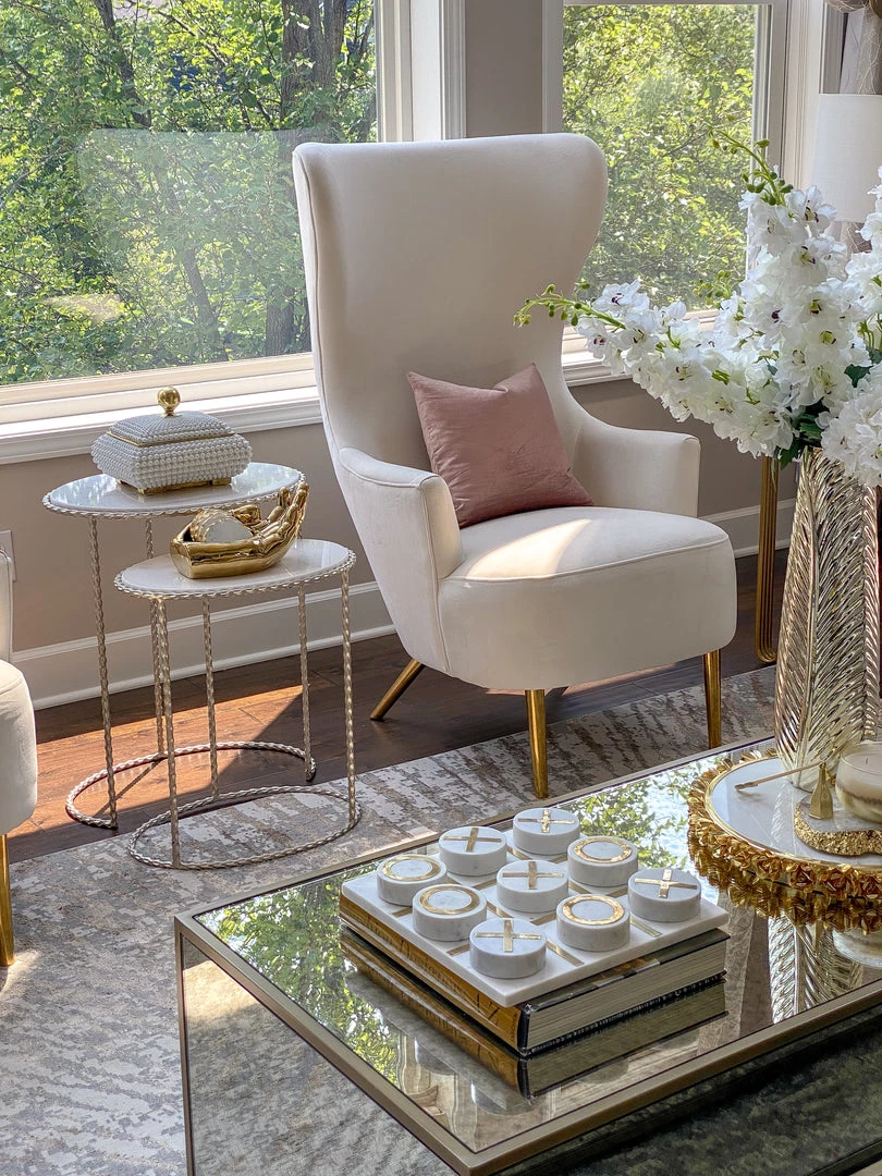 Inspire Me! Home Decor Cream Studded Box W/ Gold Detailing 7 Inspire Me! Home Decor Cream Studded Box W/ Gold Detailing