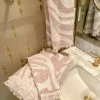 Inspire Me! Home Decor Blush Pink Heathered Stripe Towel (3 Sizes)