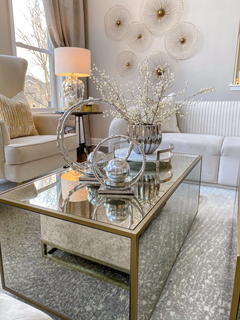 Inspire Me! Home Decor Circular Silver Metal Candle Holder (2 Sizes) 3 Inspire Me! Home Decor Circular Silver Metal Candle Holder (2 Sizes)