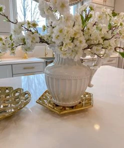 Inspire Me! Home Decor Hexagon Cutout Detailed Platter