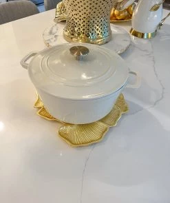 Inspire Me! Home Decor Gold Leaf Trivet