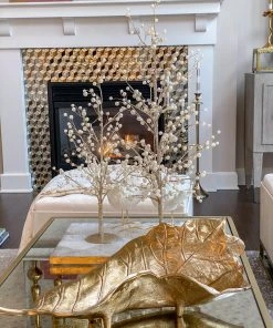 Inspire Me! Home Decor Gold Tree W/ Pearl