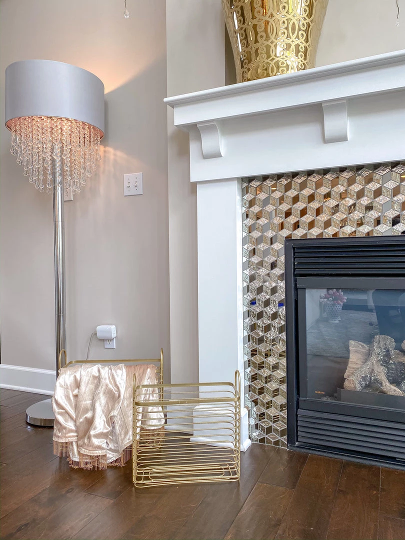 Inspire Me! Home Decor Tall Gold Metal Baskets (Set Of 2) 3 Inspire Me! Home Decor Tall Gold Metal Baskets (Set Of 2)