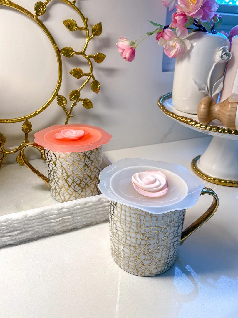 Inspire Me! Home Decor KITCHEN Silicone Rose Mug Lids (Set Of 2) 5 Inspire Me! Home Decor KITCHEN Silicone Rose Mug Lids (Set Of 2)