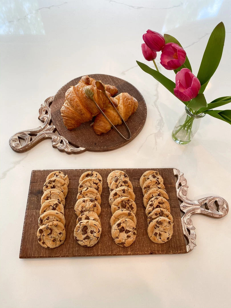 Inspire Me! Home Decor Mango Wood Scroll Handle Serving Trays (2 Styles) 3 Inspire Me! Home Decor Mango Wood Scroll Handle Serving Trays (2 Styles)