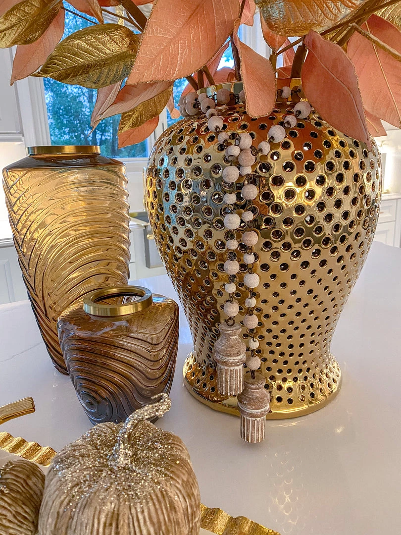 Inspire Me! Home Decor Whitewash Wooden Beaded Garland 3 Inspire Me! Home Decor Whitewash Wooden Beaded Garland