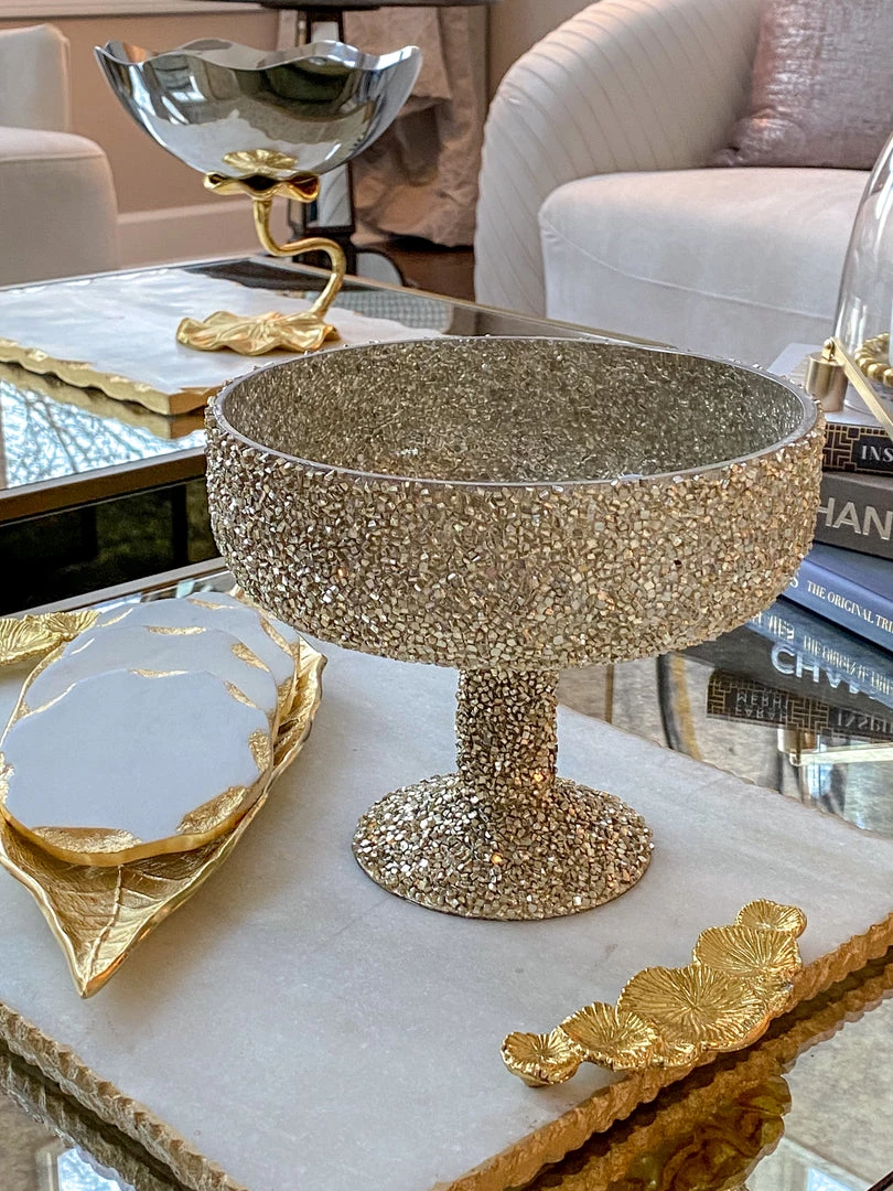 Inspire Me! Home Decor Large Jeweled Glass Decorative Bowl 7 Inspire Me! Home Decor Large Jeweled Glass Decorative Bowl