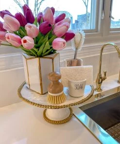 Inspire Me! Home Decor Sink Caddy Set- Includes Brush, Sponge, And Dish