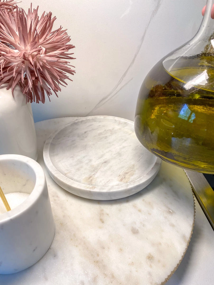 Inspire Me! Home Decor Glass Decanter With Round Marble Topper And Base 8 Inspire Me! Home Decor Glass Decanter With Round Marble Topper And Base