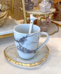 Inspire Me! Home Decor White Stir Spoon W/ Bird Topper