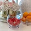 Inspire Me! Home Decor Round Globe Glass Bowl With Feet
